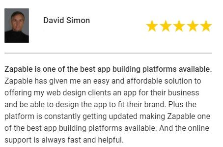 Zapable Review, Create Your Own Professional App Within Minutes